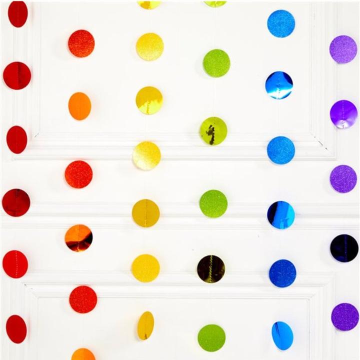 Actual product image Amscan Hanging decoration glitter rainbow (6 Piece)