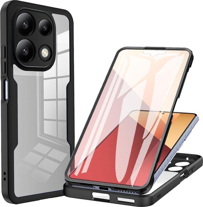 Produktbild Techsuit - ColorVerse 360 Series + Screen Protector - Xiaomi Redmi Note 13 4G - Black (Xiaomi Redmi Note 13 4G)