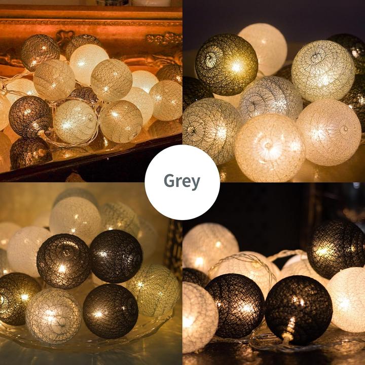 Actual product image Ciskotu LED Lampions-Lichterkette mit, 20 LEDs (3.80 m)