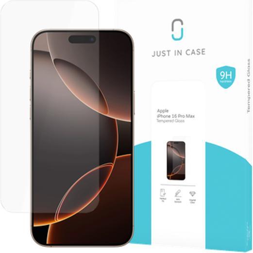 Thumbnail - Just in Case Gehärtetes Glas Clear Displayschutzfolie Apple iPhone 16 Pro Max (1 Stück, Apple iPhone 16 Pro Max), Smartp...