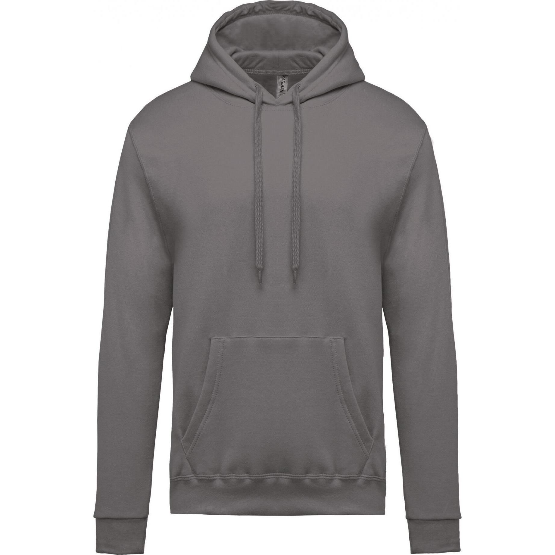 Kariban, Herren, Pullover, Hoodie, Grau, (XL)