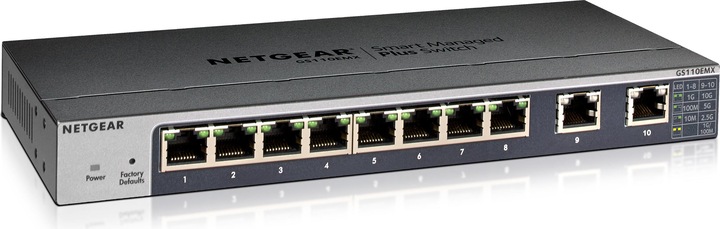 Actual product image Netgear Gs110emx (10 ports)