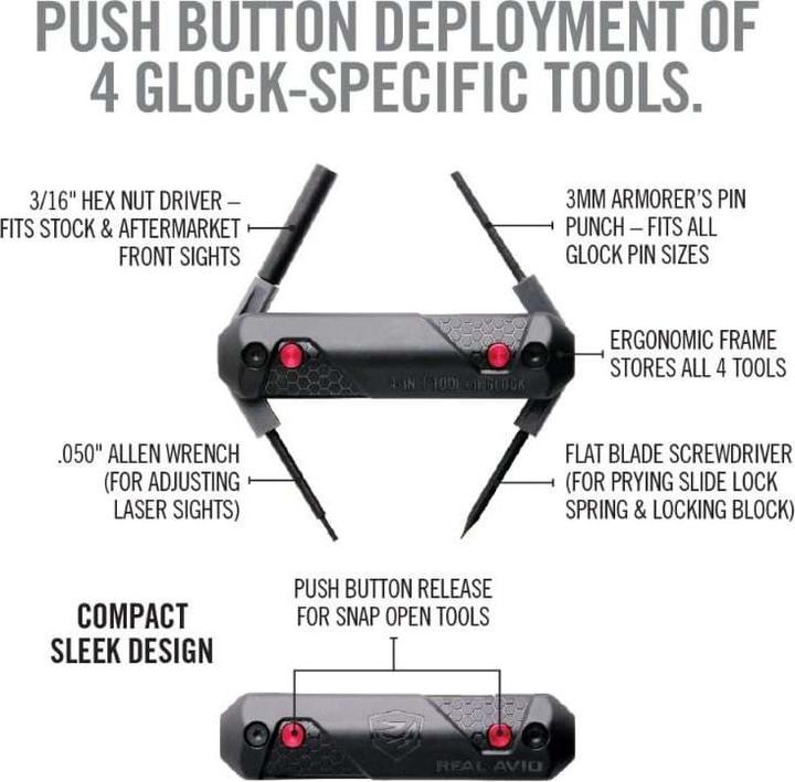 Produktbild Real Avid Waffenwerkzeug 4-IN-1 TOOL FOR GLOCK