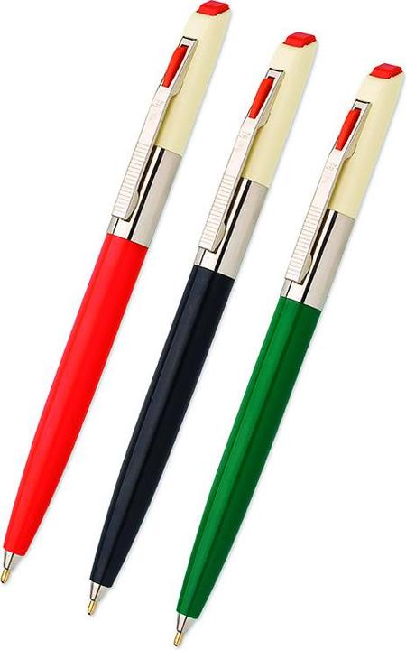 Image du produit Ico Stylo à bille rétractable Retro 70'C, blister, couleur d'écriture : bleu, couleurs assorties (Multicolore)