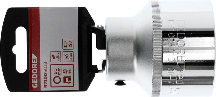 Produktbild Gedore Red red R71005013 Steckschlüsseleinsatz 3/4" 6-kant 50 mm Länge 72 mm (50 mm)