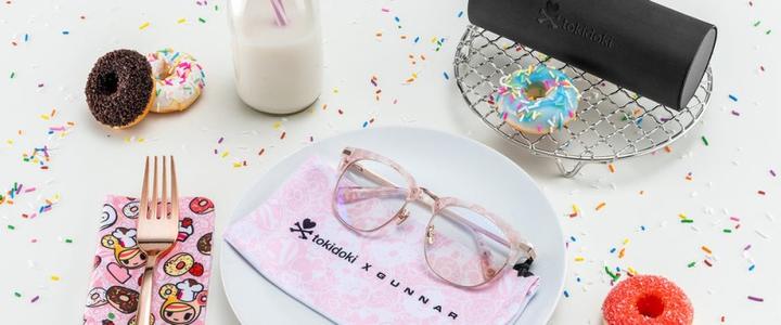 Actual product image Gunnar Gaming Brille Donutella Tokidoki PinkSprinkles Amber