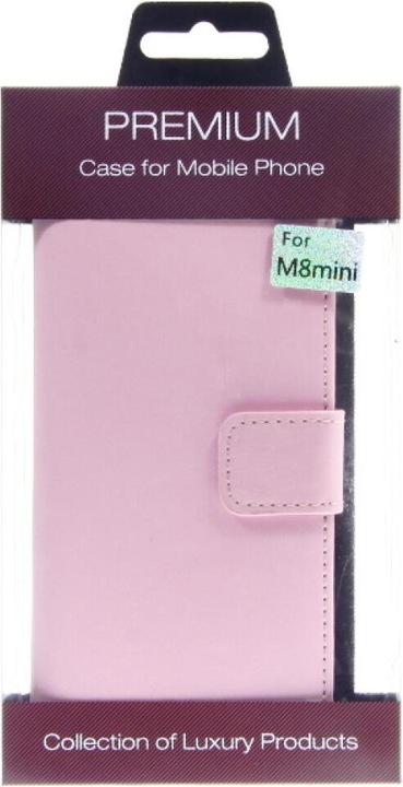 Produktbild OEM Slim Leder Book Case für HTC M8 mini - rosa 4250710553976 (HTC One Mini 2)
