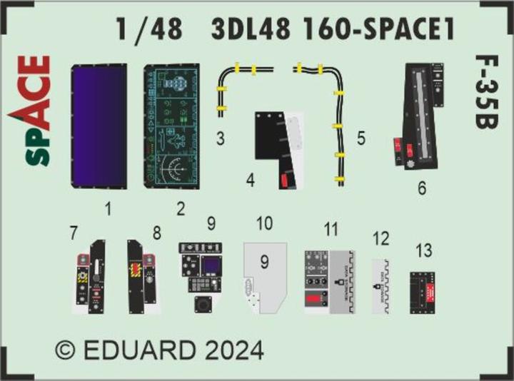 Actual product image Eduard F-35B SPACE 1/48 TAMIYA