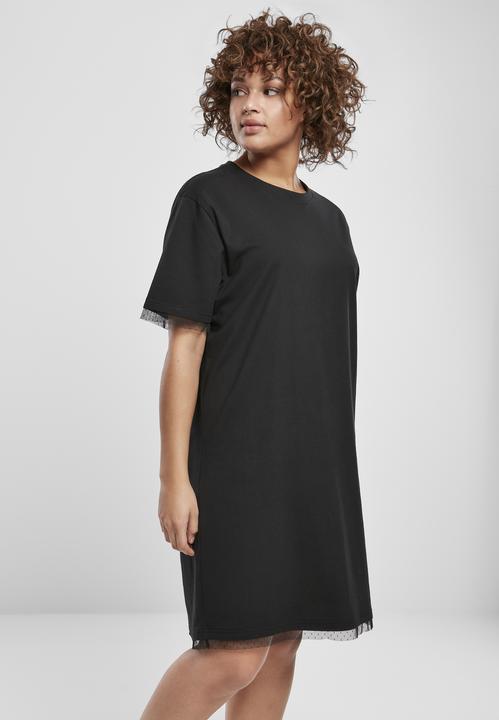 Image du produit Urban Classics Ladies Boxy Lace Hem Tee Dress (5XL)