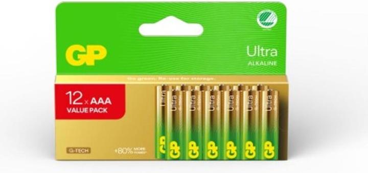 Image du produit GP Batteries Gp Ultra Alcaline Aaa/Lr03 (12 pcs, AAA)