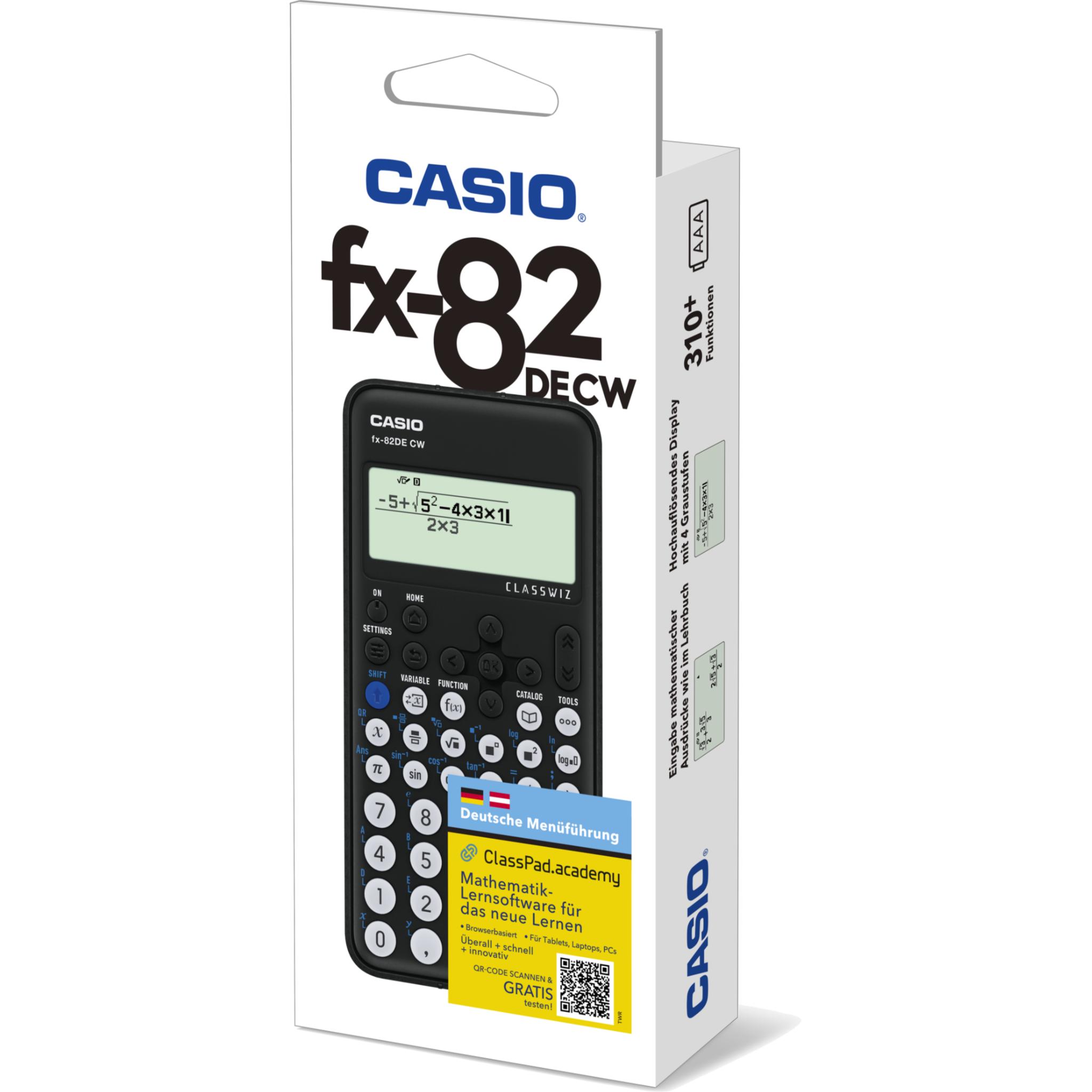 Thumbnail - Casio, Taschenrechner, FX-82DE CW (Batterien)
