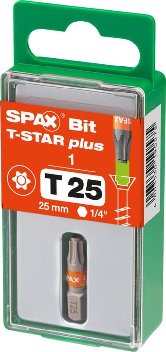 Produktbild Spax BIT T-STAR PLUS T25 25mm S