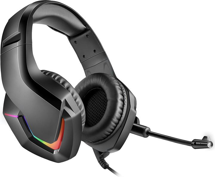 Image du produit Varr Casque de jeu pro avec rétroéclairage RGB, microphone ultra-sensible (.) Boom, annulation du bruit (Filaire)