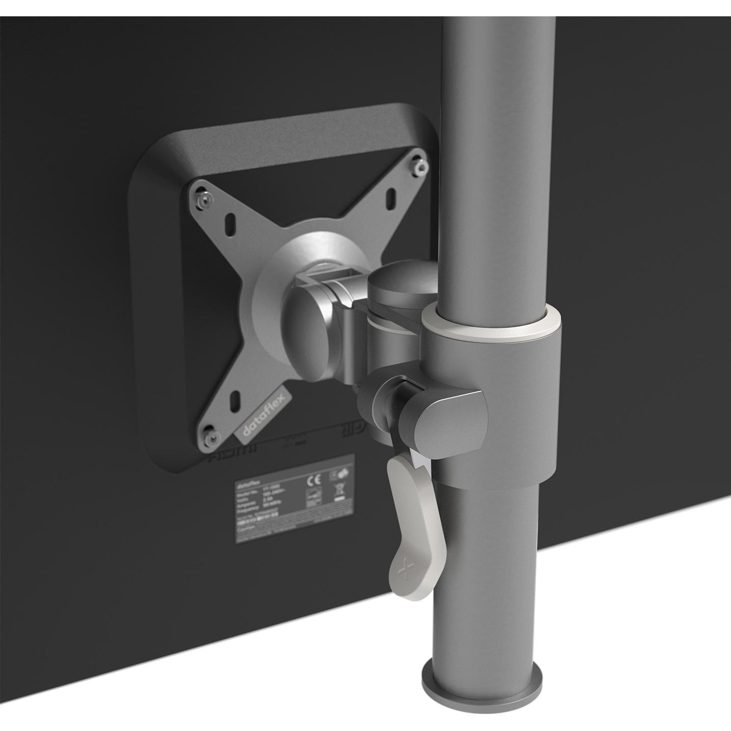 Thumbnail - Dataflex Viewmate (Decke, 24"), Monitor Halterung, Silber