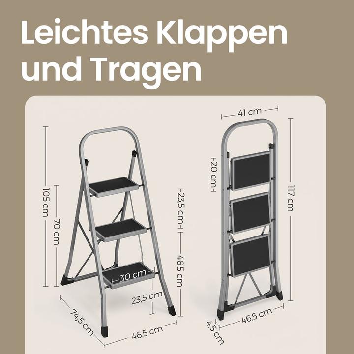 Actual product image Songmics Fold (Stepladder, 46.50 cm)