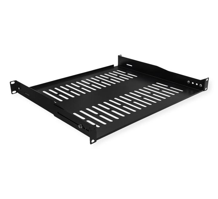 Value 19"-Fachboden 1HE, T: 400 mm, < 25 kg, U-Form