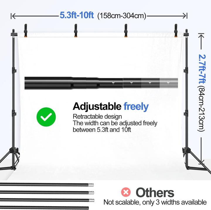 Immagine prodotto Emart Supporto per sfondo fotografico, 2x3m (300 cm, 210 cm)