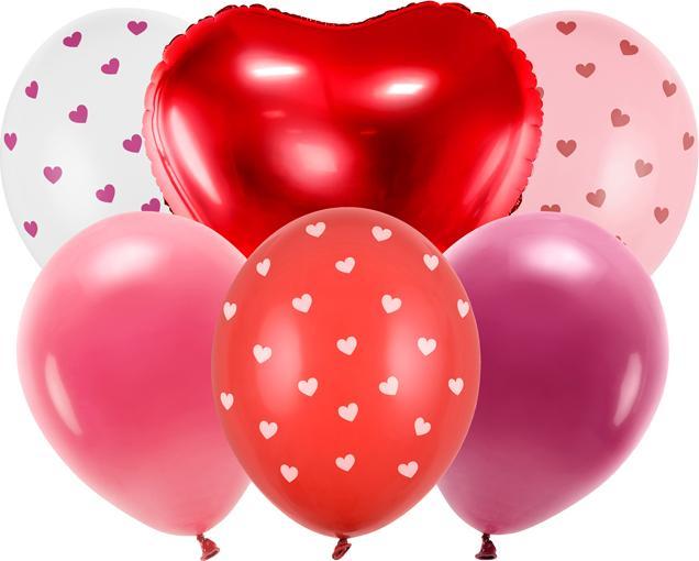Produktbild Partydeco Balloon set Be mine valentine, mix (1 pkt / 6 pc.) (6 x)