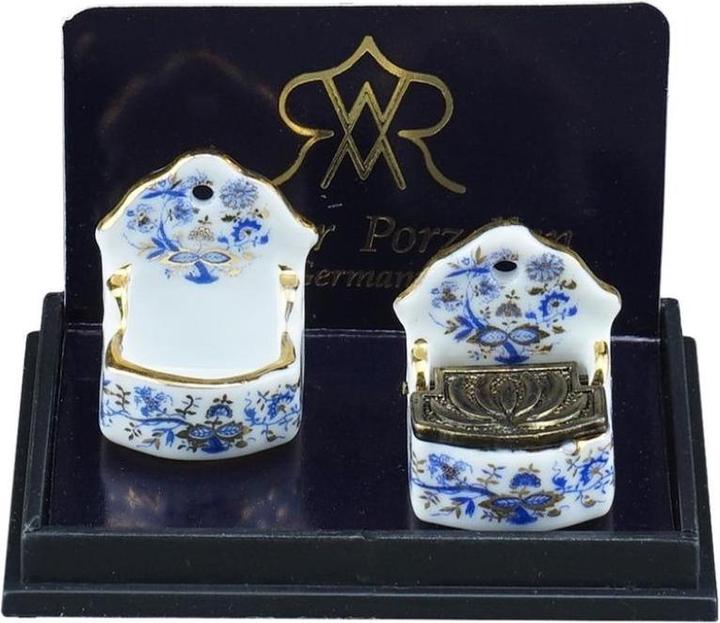 Actual product image Reutter 001.669/5 - 2 salt containers, one with metal lid - golden onion decoration