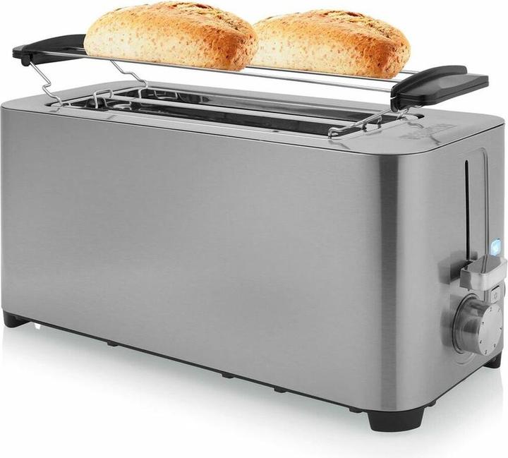 Image du produit Princess Grille-pain en acier 142402, 2 fentes longues - 7 MARCHES réglables - 1400 W