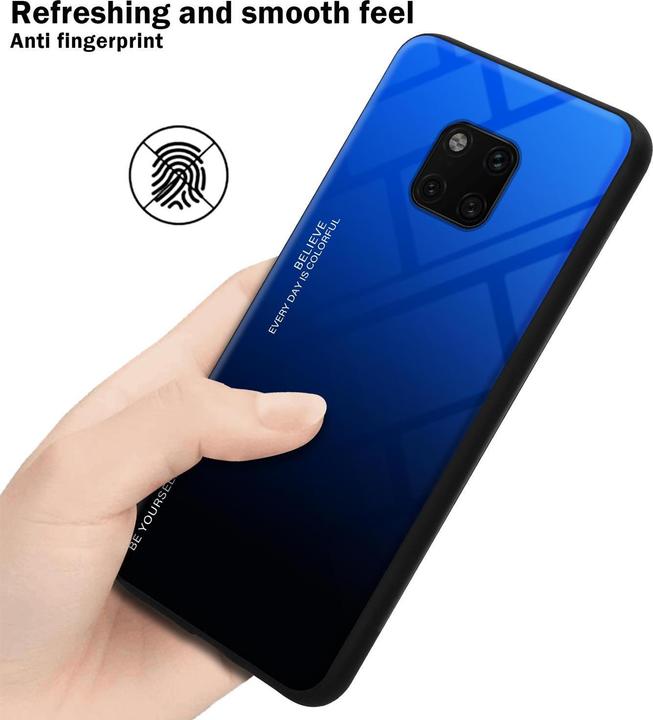 Actual product image Cadorabo TPU 2 colors glass cover (Mate 20 Pro)
