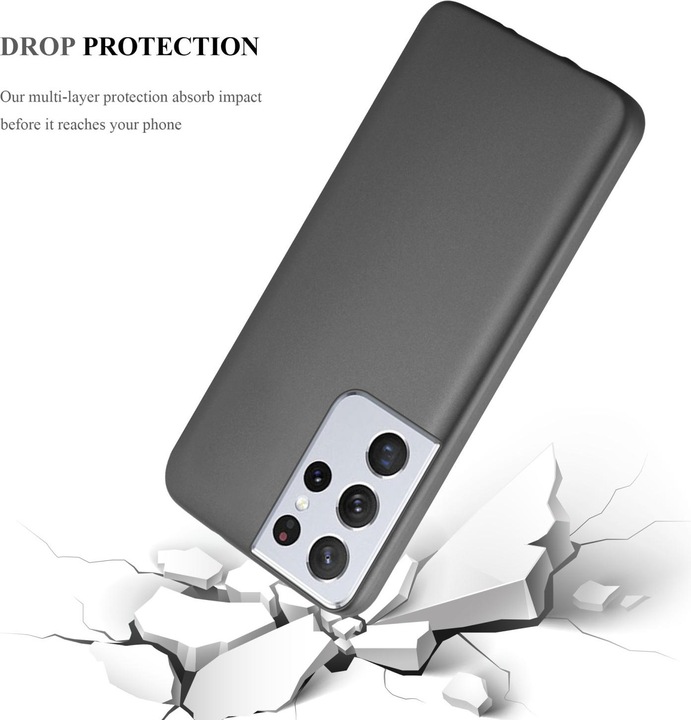 Produktbild Cadorabo TPU Matt Metallic Hülle (Samsung Galaxy S22 Ultra)