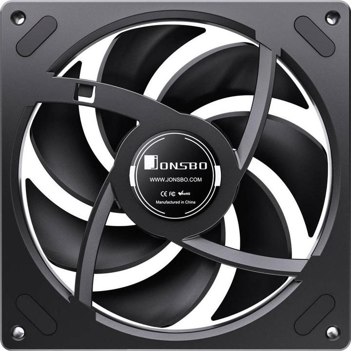 Actual product image Jonsbo ZA-140B PWM-Lüfter, ARGB - 140mm, schwarz (140 mm, 1x)