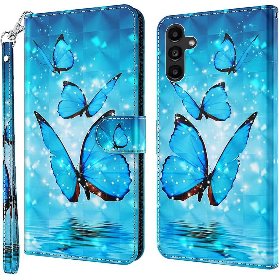 Cover-Discount Galaxy A35 - Etui Glitzer Effekt (Samsung Galaxy A35), Cover smartphone, Blu