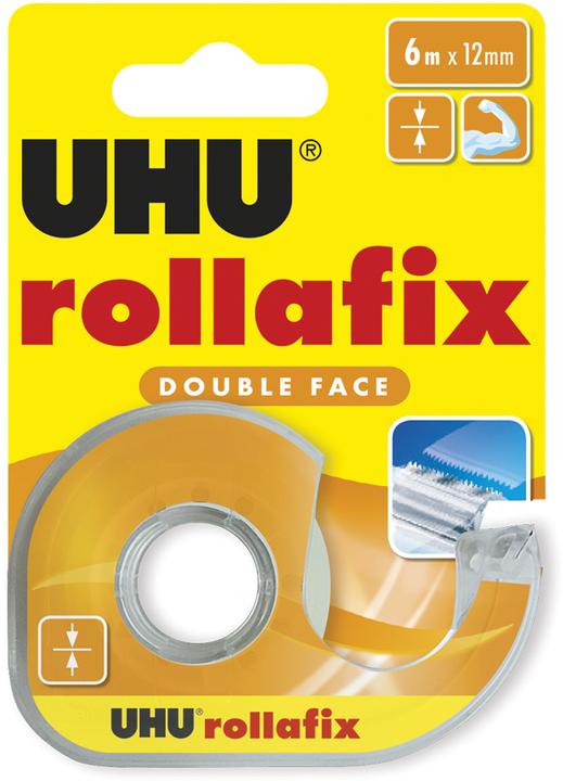 UHU Ruban adhésif double face 6mx12mm 981016 Ruban pour affiche