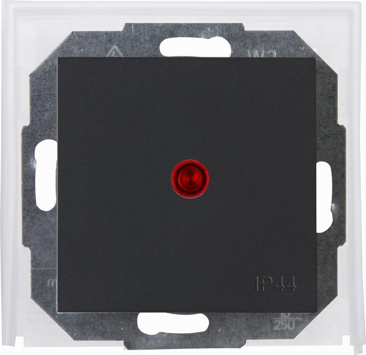 Actual product image Kopp Athenis flush-mounted changeover/control switch IP44 anthracite