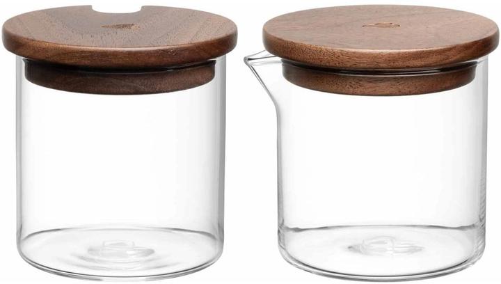 Leonardo Zuckerdose Novo 4-teilig, Braun/Transparent (0.21 l)