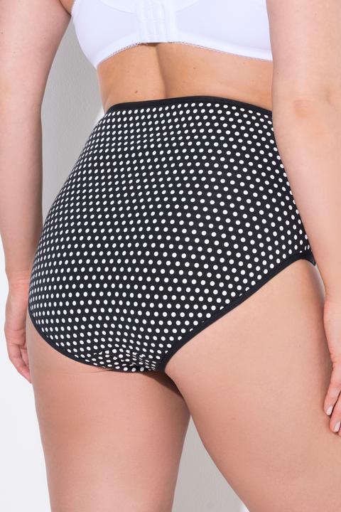 Produktbild Ulla Popken Maxislips, 5er-Pack, Punkte/einfarbig (42, 44)