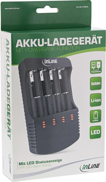 Actual product image InLine 01287L (1 pcs., A, AA, AAA, AAAA, C, Chargers without battery)
