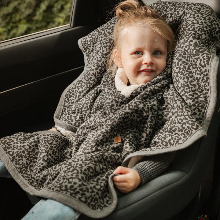 Immagine prodotto Cloby Teddy Poncho grigio leopardo