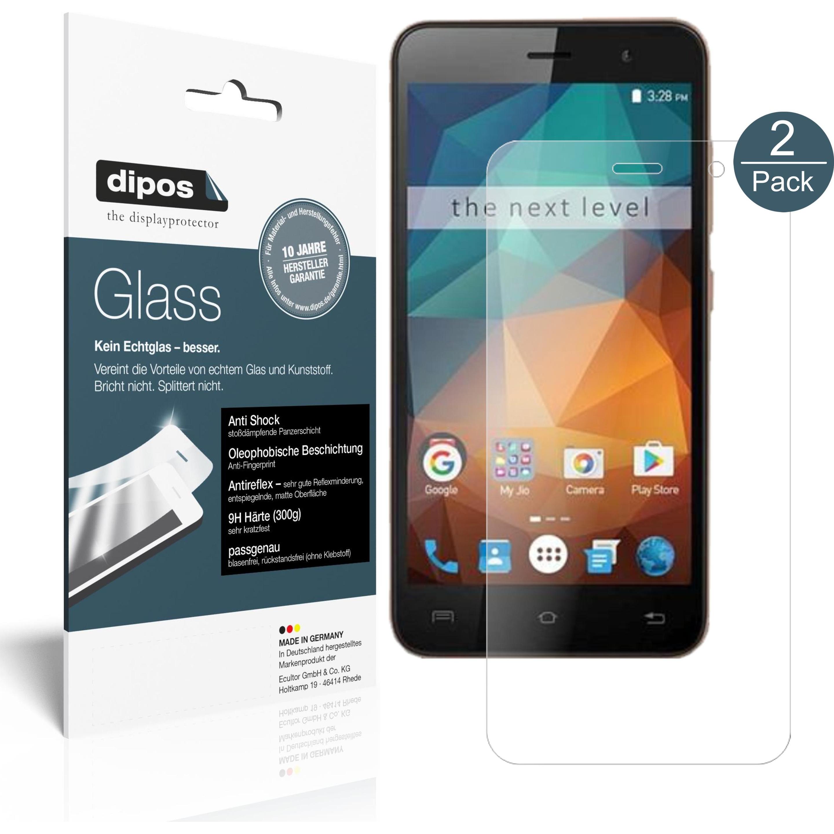 Thumbnail - Dipos Displayschutz Anti-Shock (2 Stück, XOLO Era 2X), Smartphone Schutzfolie, Transparent