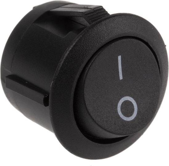 Image du produit Rs Pro Switch rocker black round SPST I/O