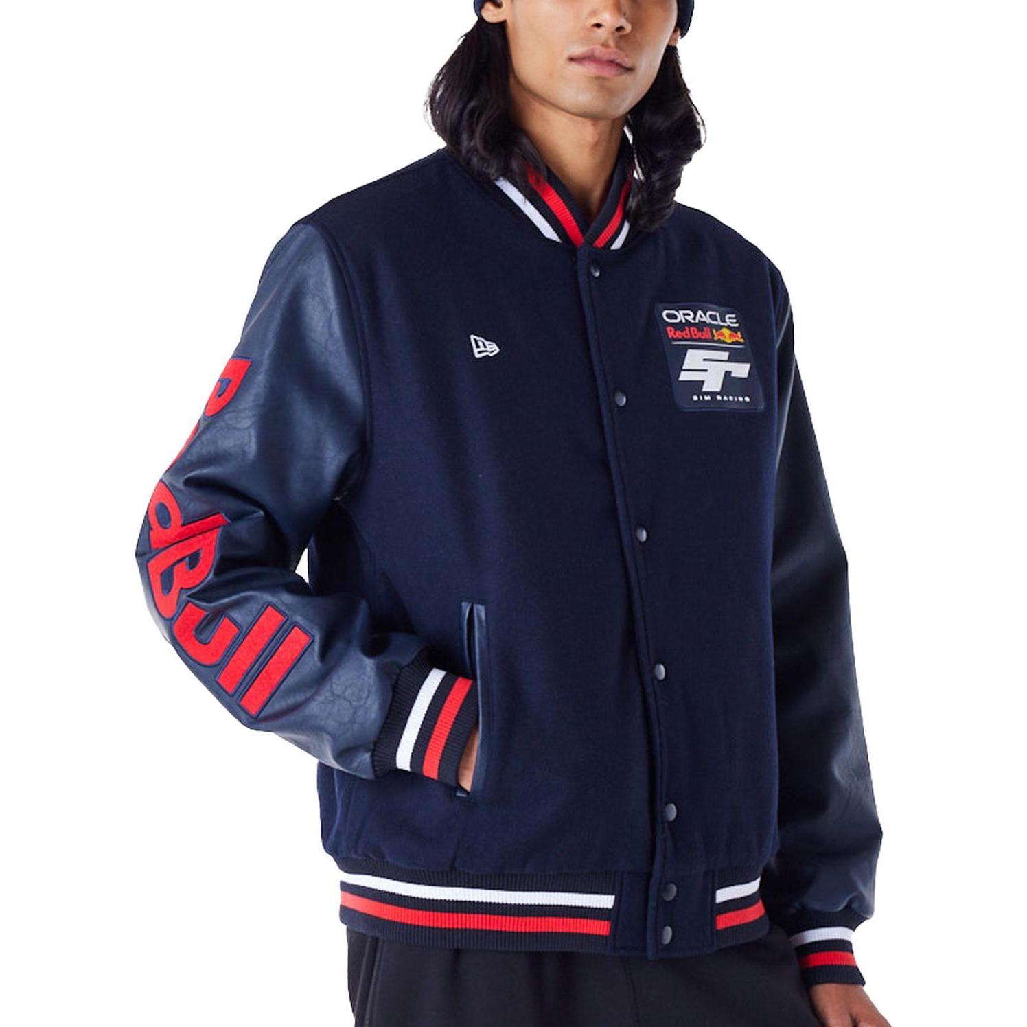 New Era, Herren, Jacke, Varsity College Jacket - Red Bull Racing - XXL (XXL), Blau, XXL