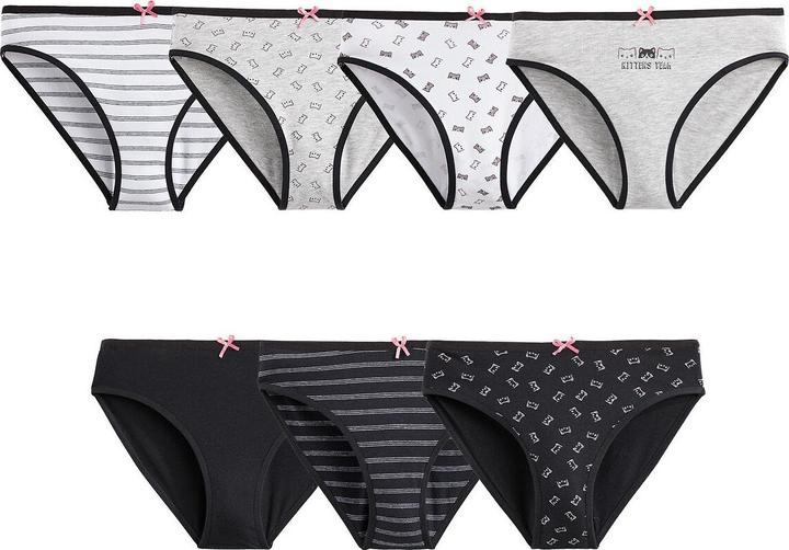 Immagine prodotto La Redoute Collections Confezione da 7 slip gatto (152, Confezione da 7)