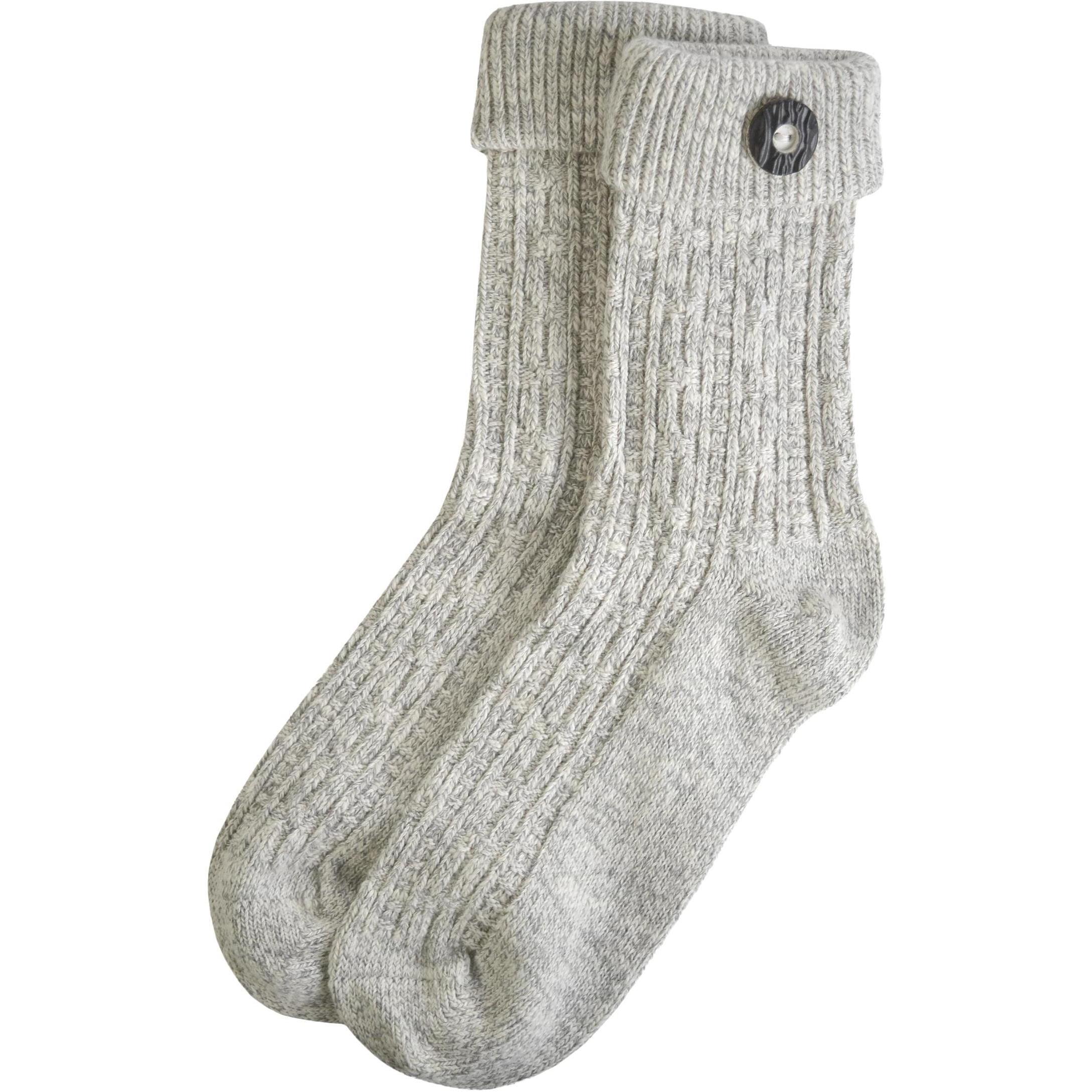 Thumbnail - Normani, Herren, Socken, Trachtensocken mit Knopf, Silber, (Einzelpack, 47 - 50)