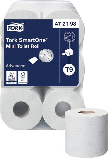 Actual product image Tork 472193 Toilet paper Lotus SmartOne mini tissue white 620 sheets # 297492, 12 rolls/box, 111m (12 x)
