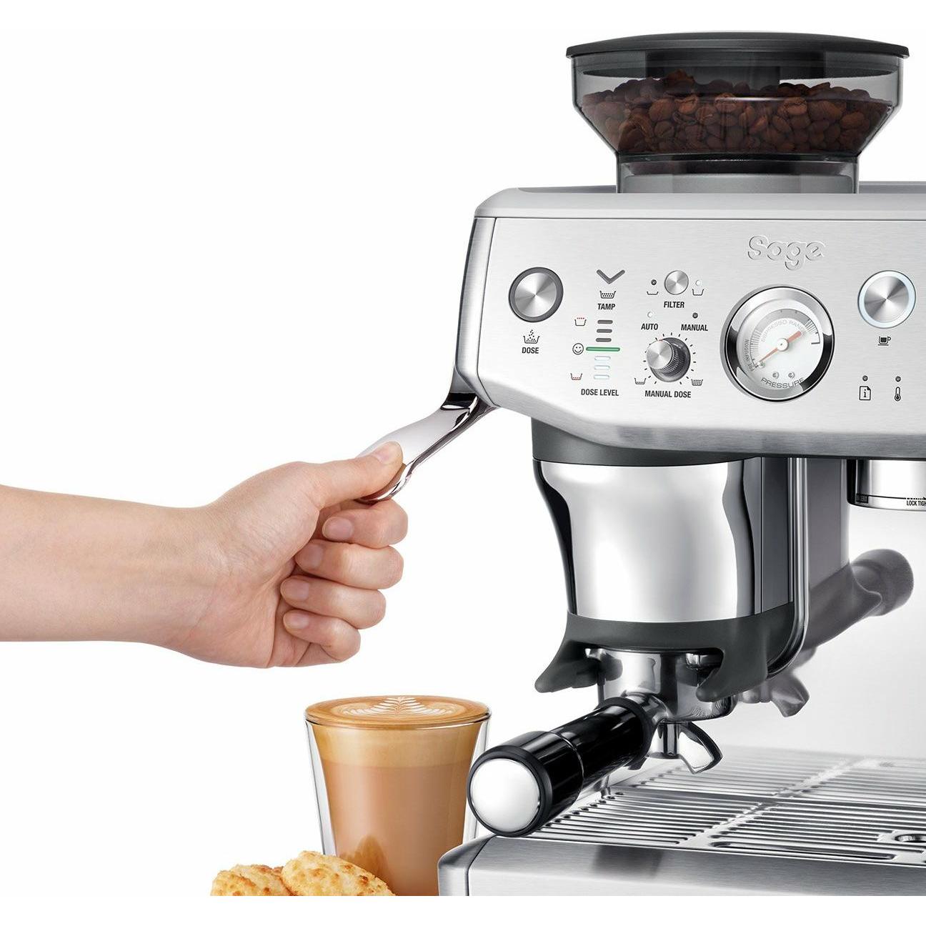 Thumbnail - Sage The Barista Express Impress, Siebträgermaschine, Weiss, Schwarz