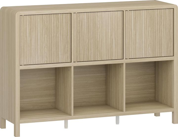 Image du produit En.Casa Sideboard Lukkodso 77x110x30 cm Eicheoptik (110 x 30 x 77 cm)
