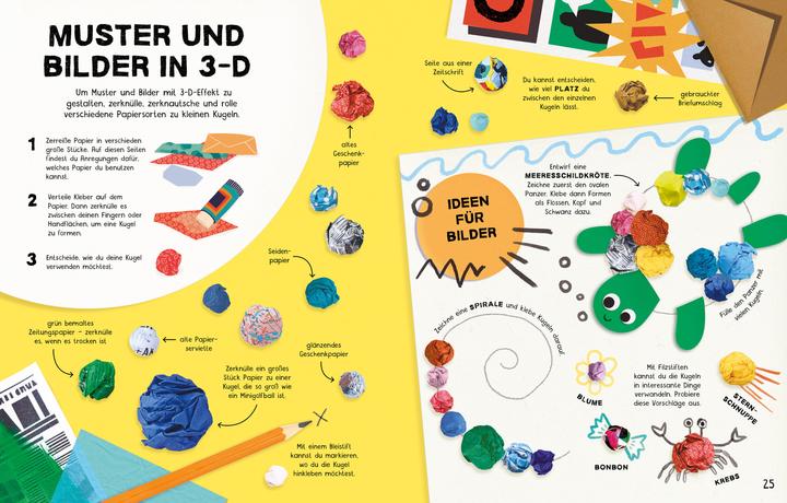 Actual product image Daraus kann ich was basteln: Kreative Ideen mit Papier und Kleber (German, LIZZIE, Maclaine, James/Cope, 2024)