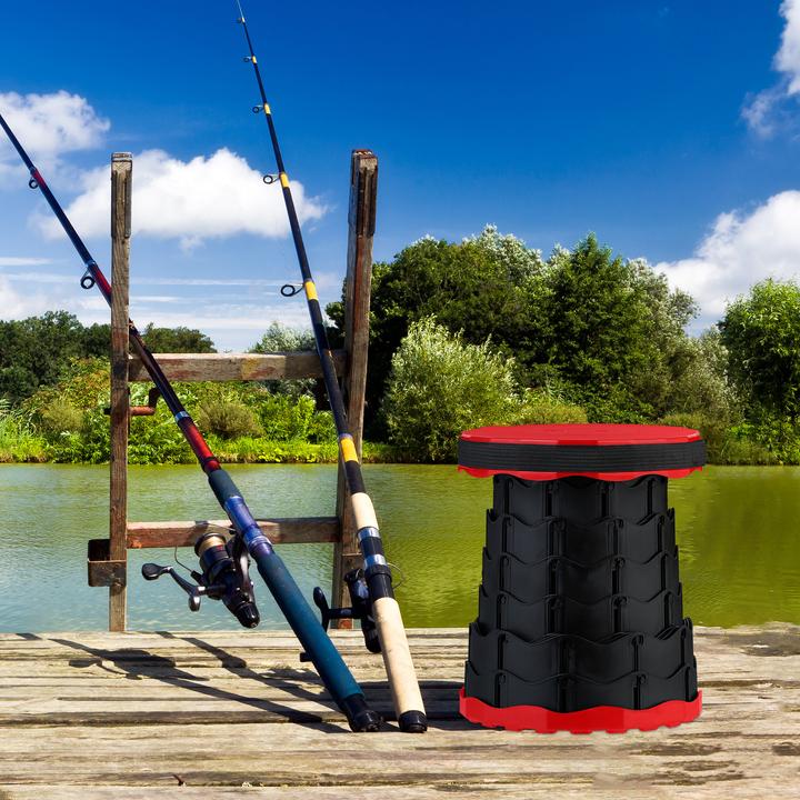Actual product image Relaxdays telescopic stool