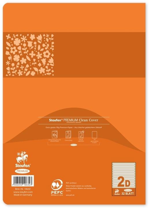 Image du produit Staufen Cahier A4 32BL Lin.2 ligné (A4, À rayures, Couverture souple)