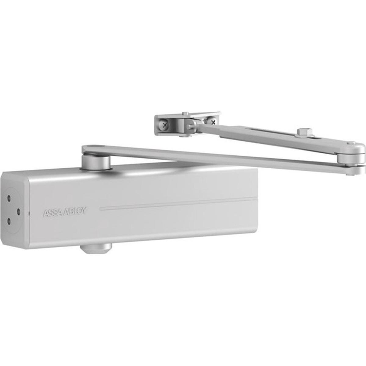 Assa Abloy, Meccanismo apriporta e chiudiporta, Design Deurdranger - DC140 und 2/3/4 - mit Schaararm - Farbe Silber EV1