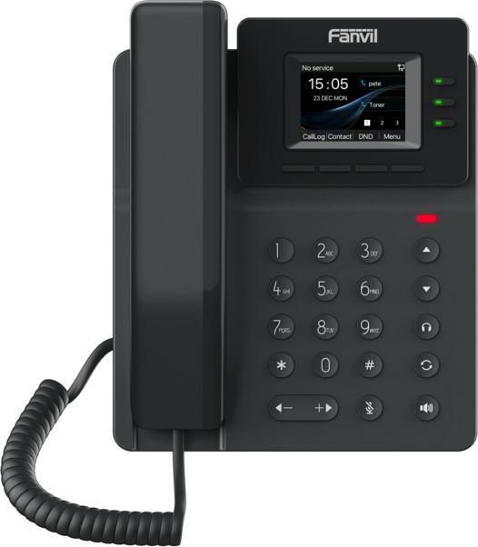 Fanvil V60W, IP-Telefon für den Tisch, 6 cm Farbdisplay, 6 programmierbare Tasten, Bluetooth 5, 4 SI