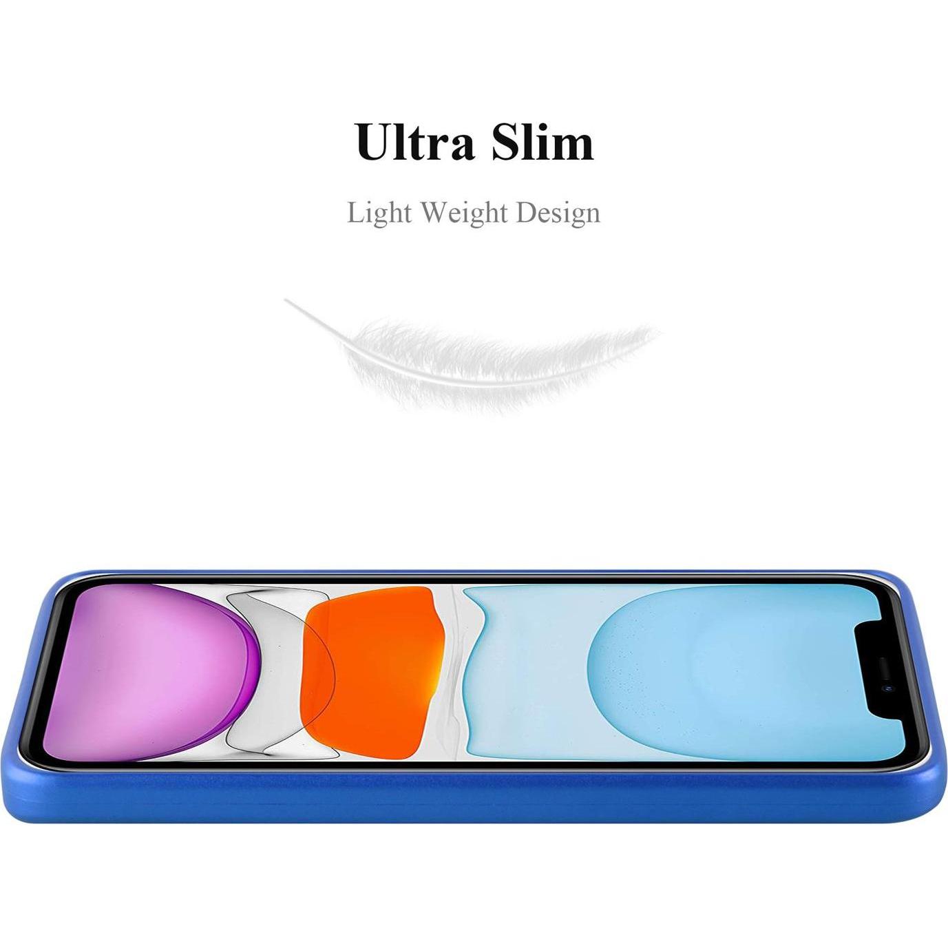 Thumbnail - Cadorabo TPU Matt Metallic Cover (Apple iPhone 11), Smartphone Hülle, Blau