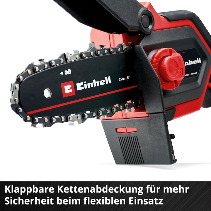 Actual product image Einhell 4600040 GE-PS 18/15 Li BL-Solo Power X-Change 18V Li-Ion cordless chainsaw (Battery chain saw)