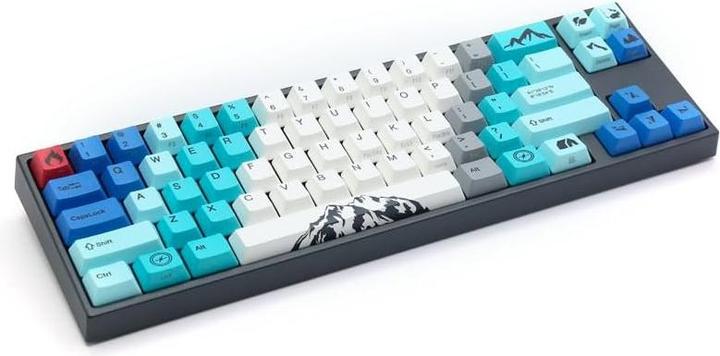 Varmilo VEA87 Summit R1 TKL Gaming Keyboard, MX-Silent-Red, white LED - US Layout (US, Cable)